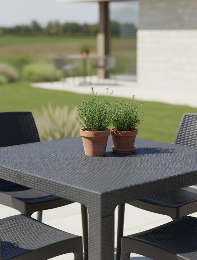 Τραπέζι Rattan BREEZE ANTHRACITE από την εταιρεία Madi