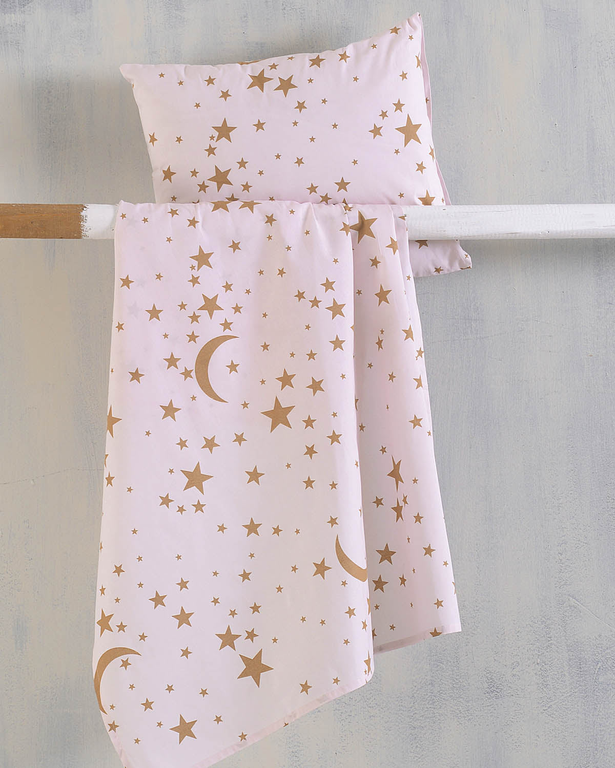 MOONLIGHT Ροζ - Σεντόνι λίνκνου από την εταιρεία Rythmos Home