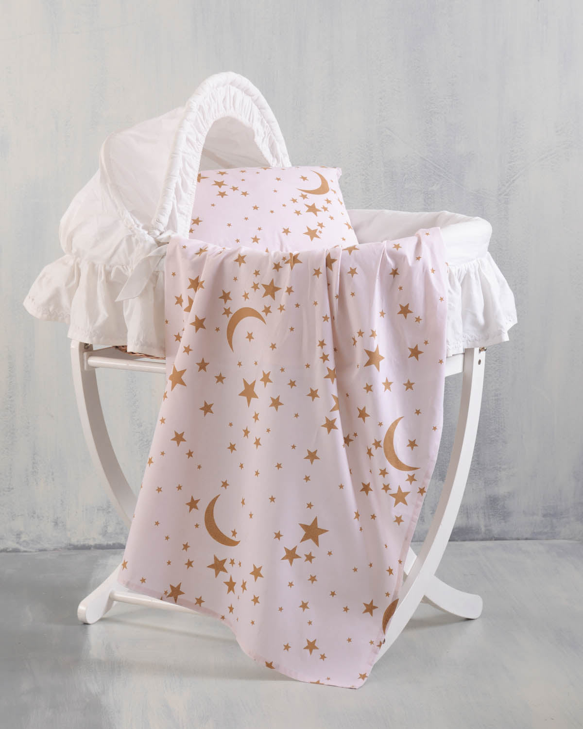 MOONLIGHT Ροζ - Σεντόνι λίνκνου από την εταιρεία Rythmos Home