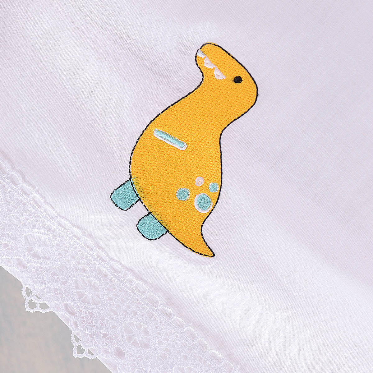 DIEGO ΚΙΤΡΙΝΟ - Σετ σεντόνια βρεφικά 3 τεμ. με κέντημα από την εταιρεία Rythmos Home