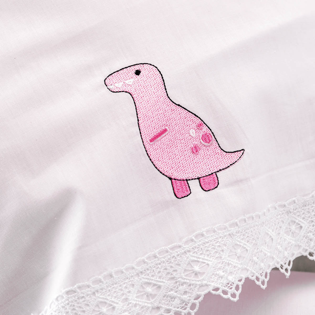 DIEGO Ροζ - Σετ σεντόνια βρεφικά 3 τεμ. με κέντημα από την εταιρεία Rythmos Home