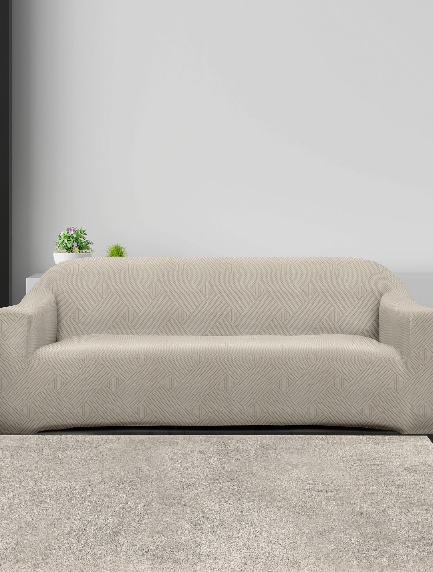 Ελαστικά καλύμματα καναπέ EARTHLINE BEIGE από την εταιρεία Madi