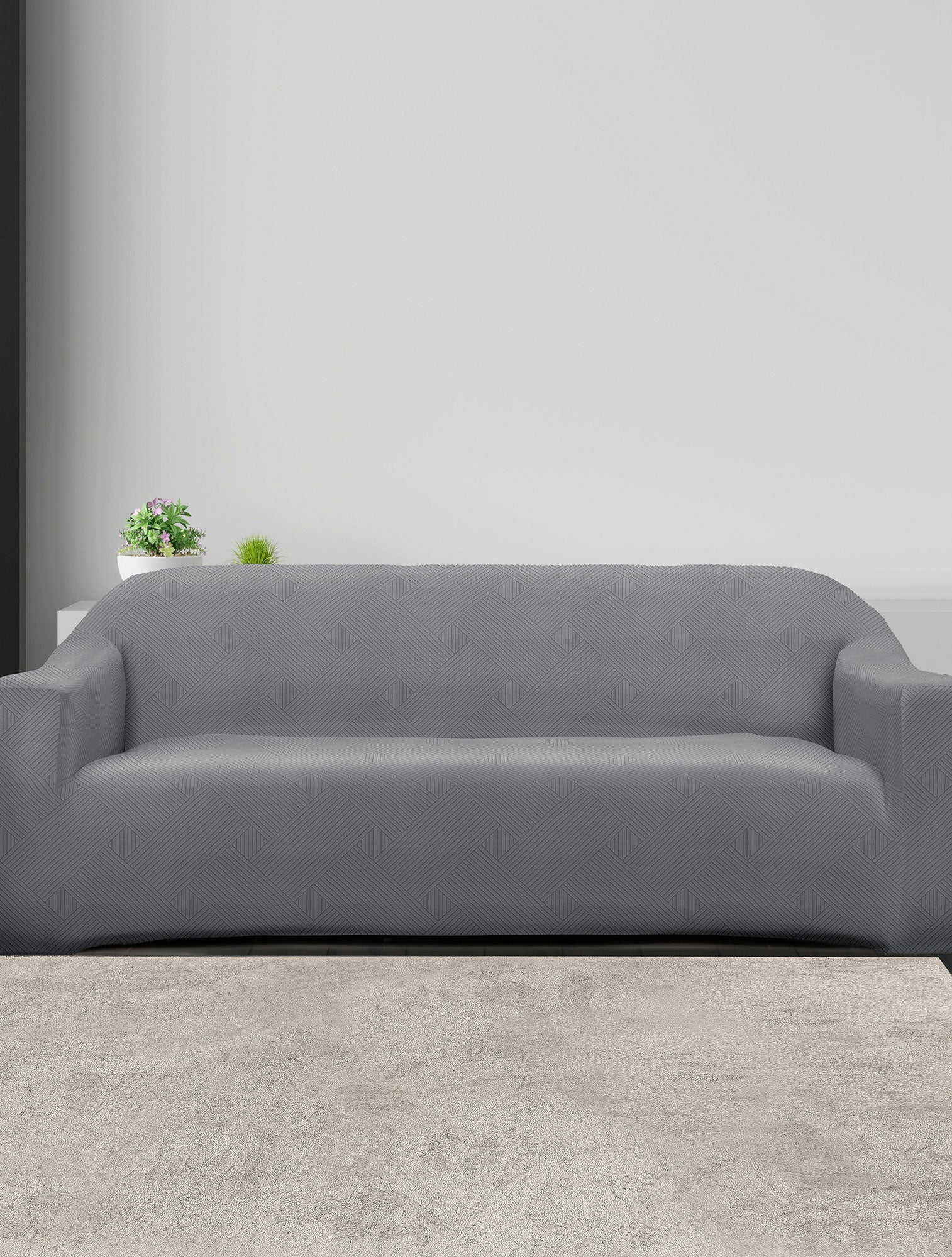 Ελαστικά καλύμματα καναπέ EARTHLINE GREY από την εταιρεία Madi