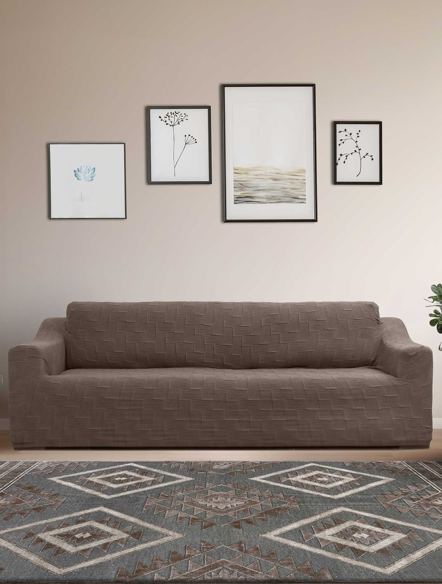 Ελαστικά καλύμματα καναπέ FLEX MOCHA από την εταιρεία Madi