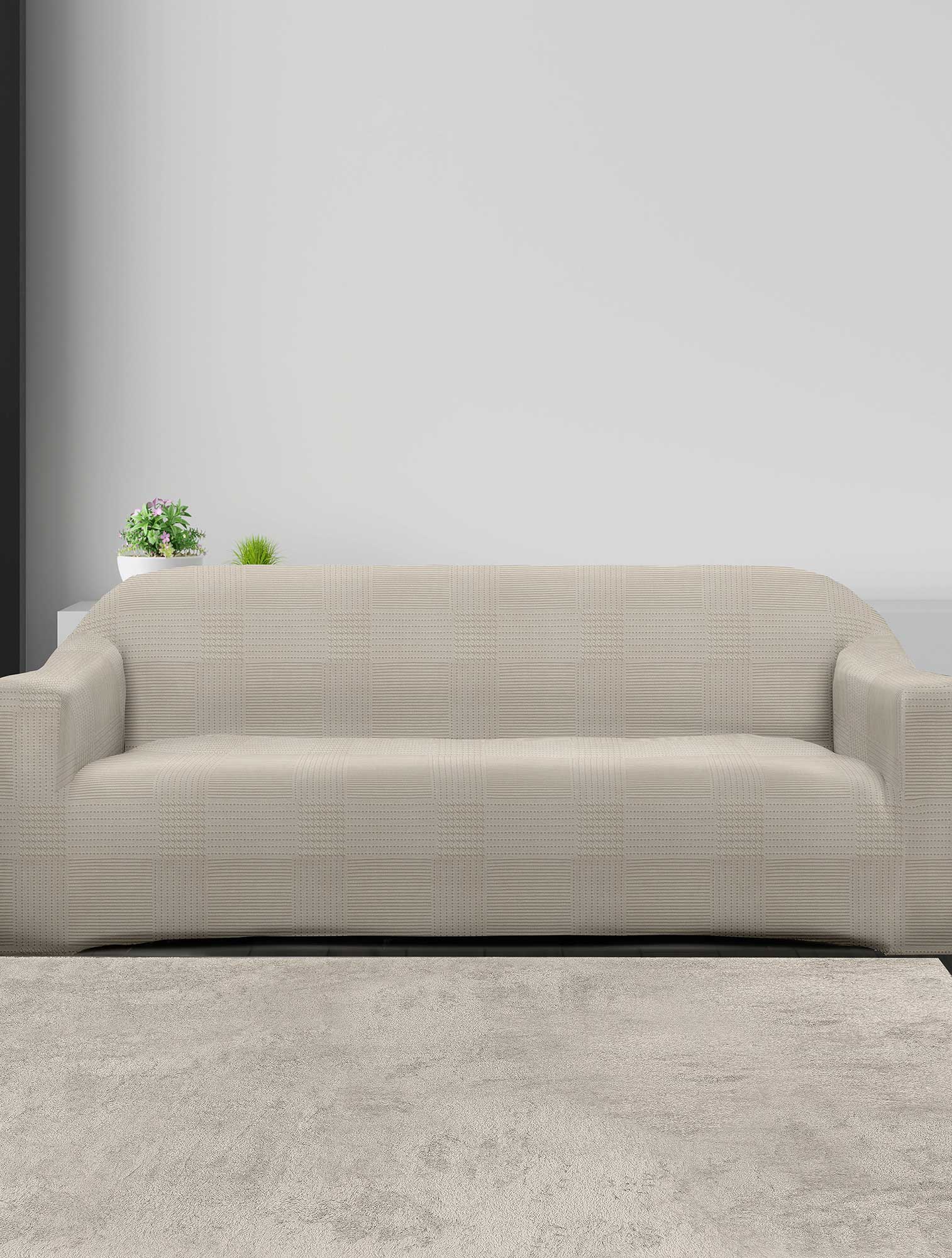 Ελαστικά καλύμματα καναπέ LINEPLAY BEIGE από την εταιρεία Madi