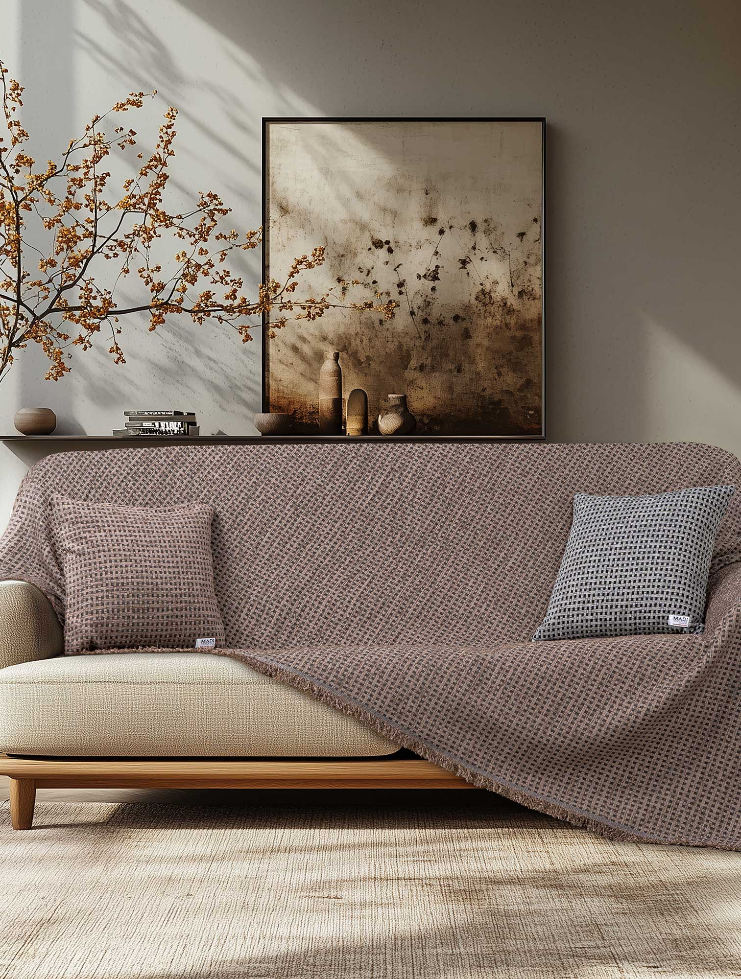 Διακοσμητικό Μαξιλάρι MOUVE BEIGE από την εταιρεία Madi