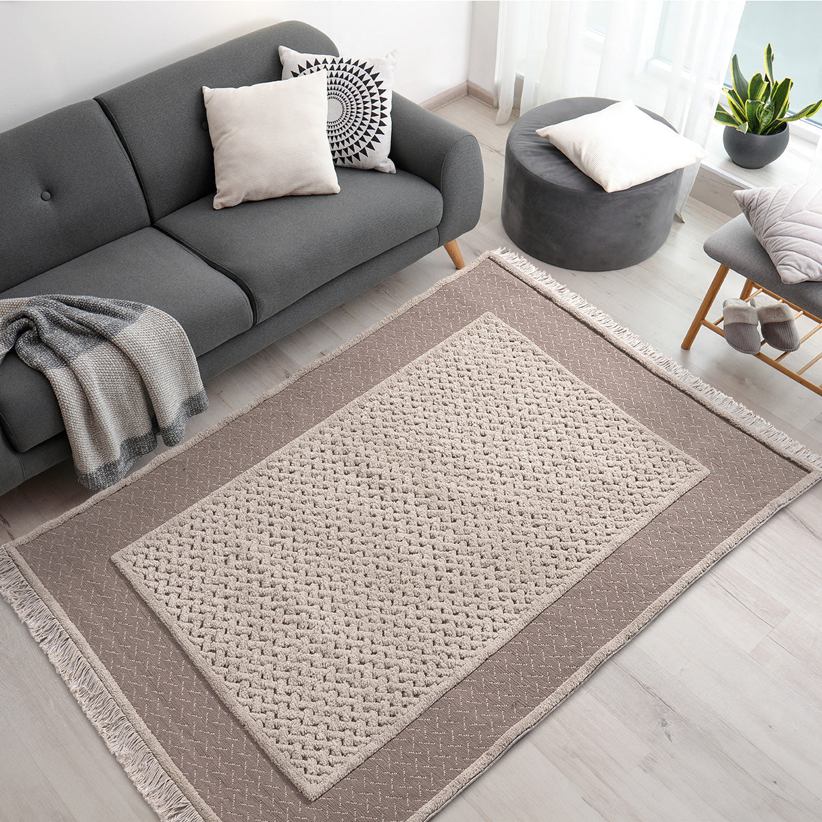 Χαλί Noir Art 9435 133x190 Beige Μπεζ Default Title από την εταιρεία Beauty Home