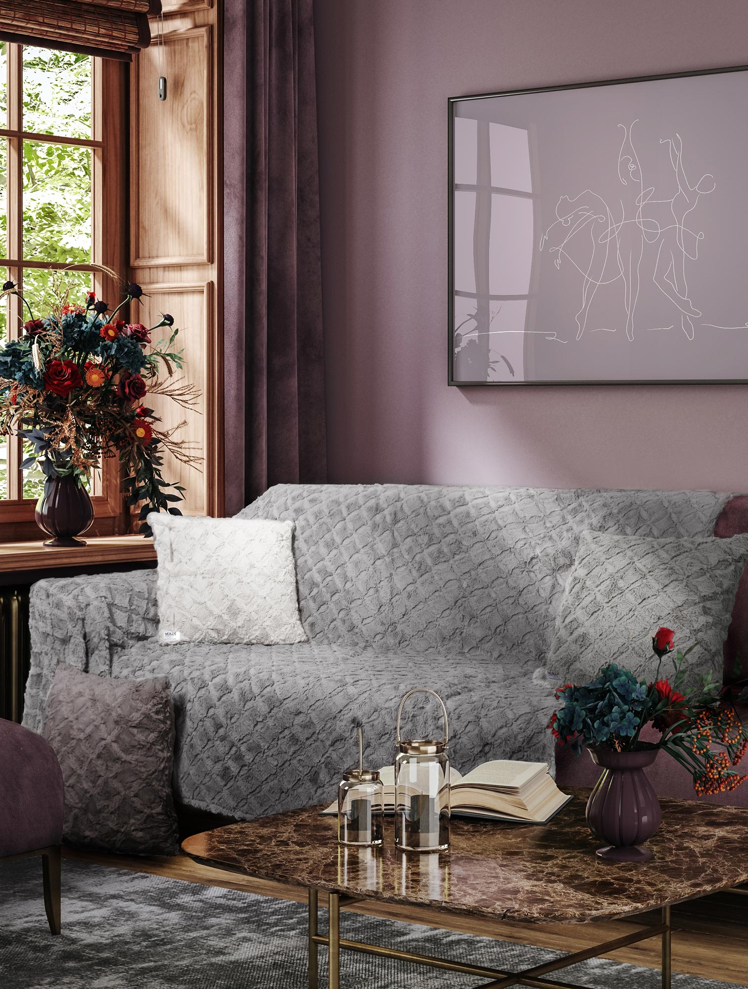 Ριχτάρι OBLONG TAUPE από την εταιρεία Madi