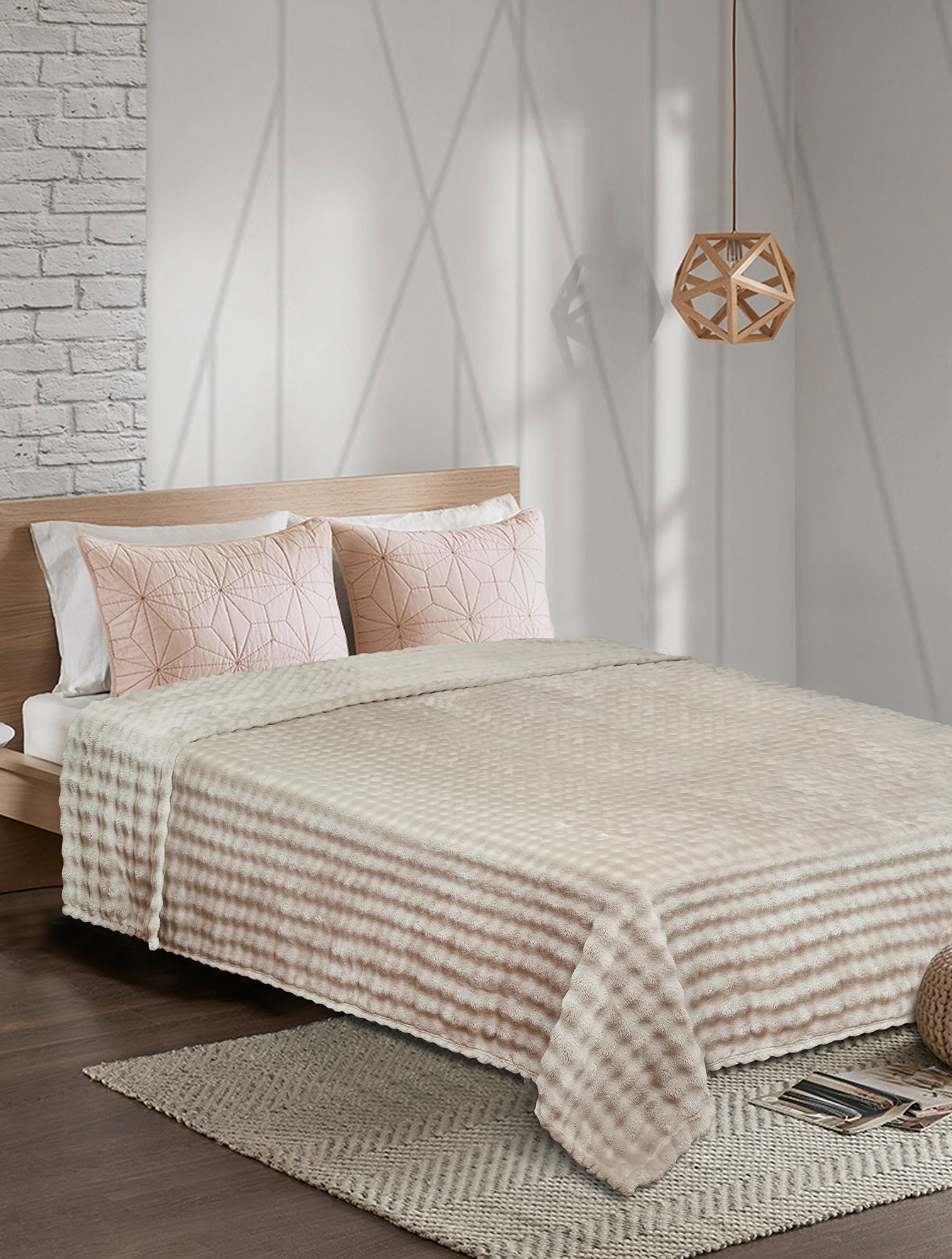 Κουβέρτα Fleece PUFFELLA BROWN από την εταιρεία Madi