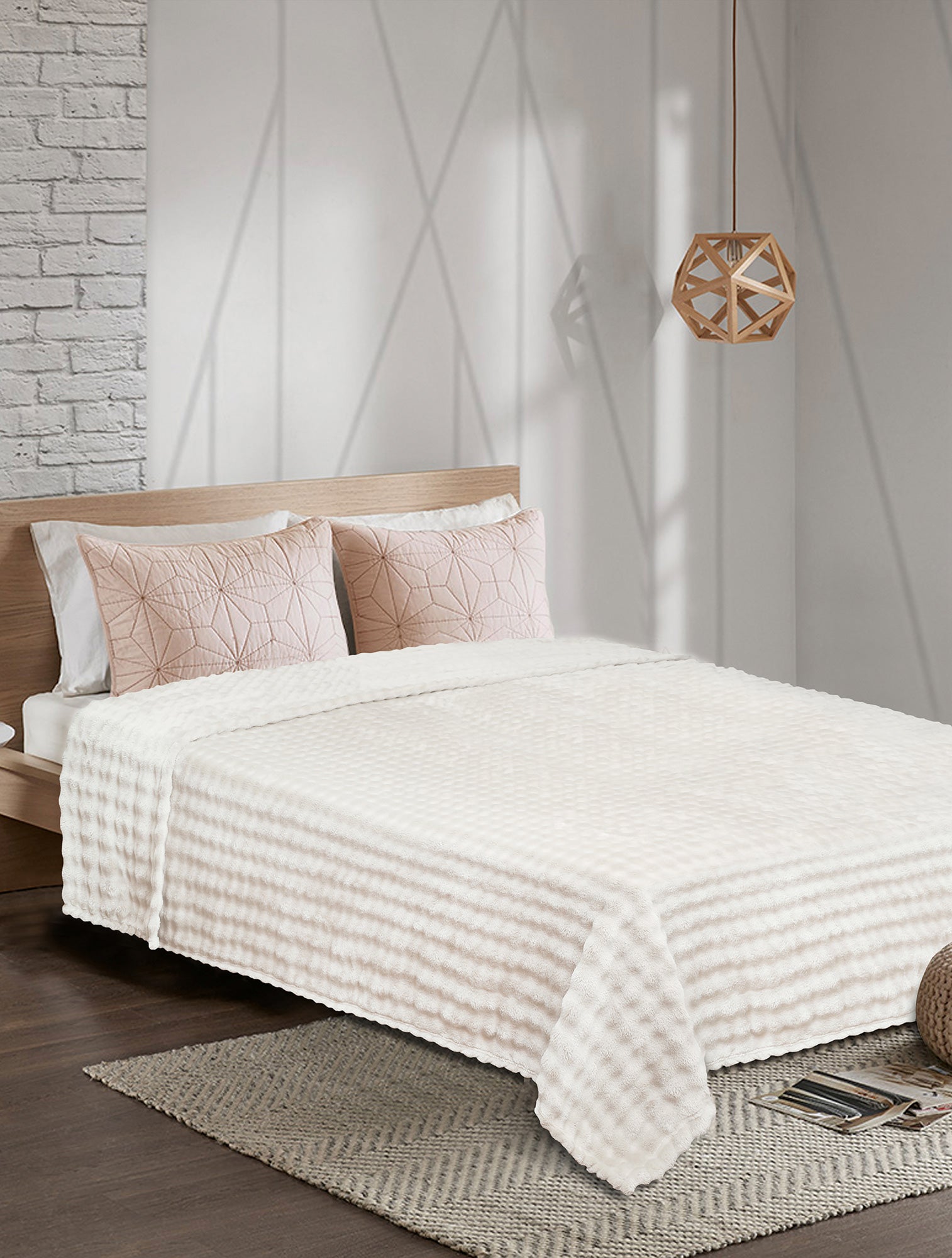 Κουβέρτα Fleece PUFFELLA ECRU από την εταιρεία Madi