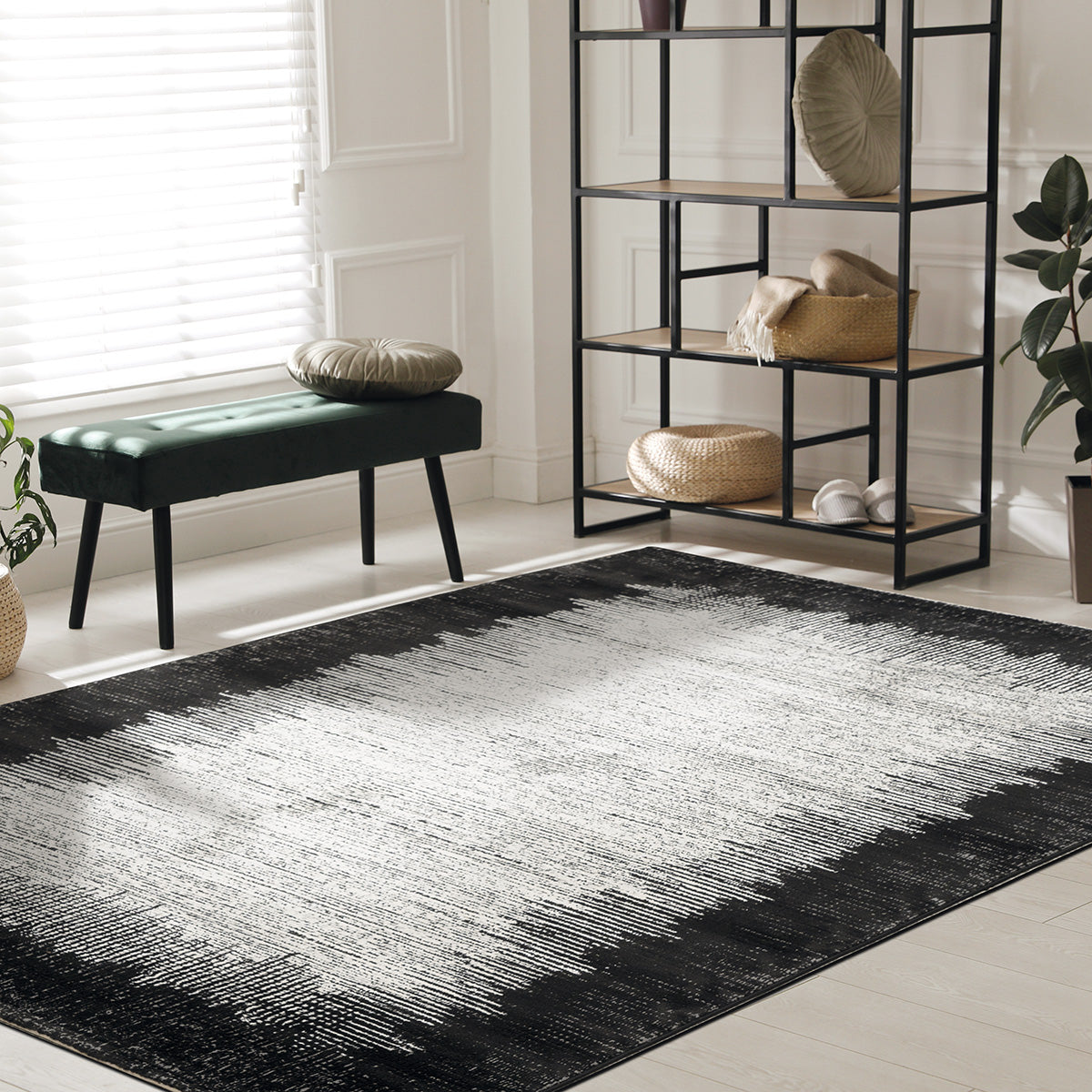 Διάδρομος με το μέτρο Prestige Art 9321 67cm Grey Black - Γκρι Μαύρο από την εταιρεία Beauty Home