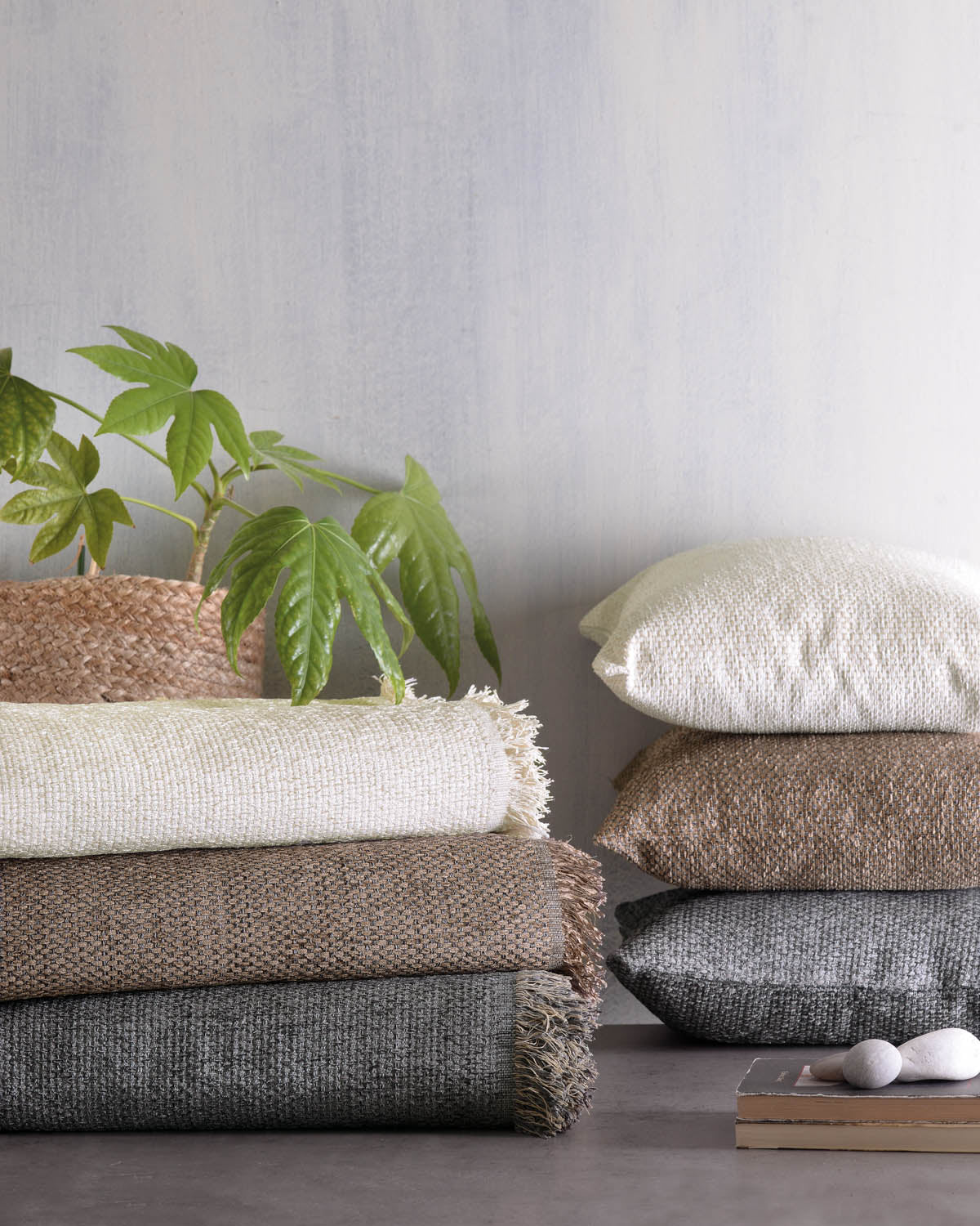 ROWEN Γκρι - Μαξιλαροθήκη από την εταιρεία Rythmos Home