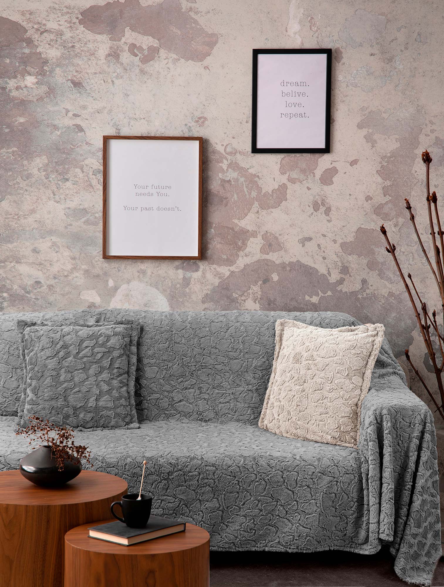 Διακοσμητικό Μαξιλάρι RUBBLE GREY από την εταιρεία Madi