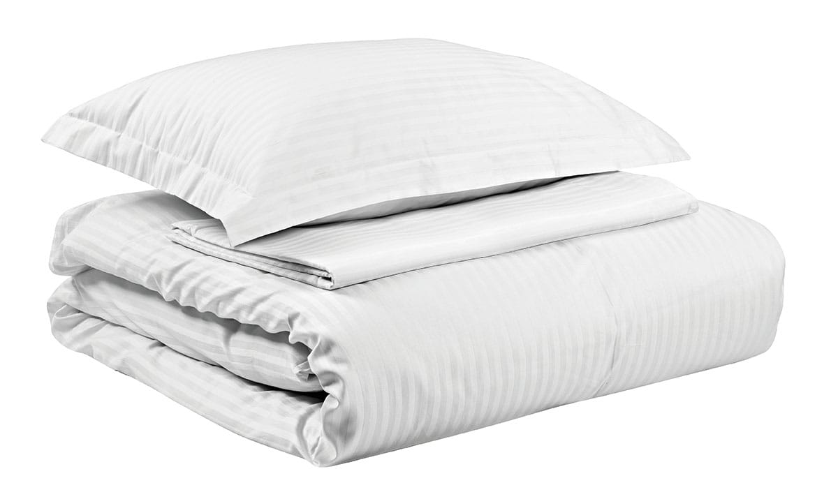 Μαξιλαροθήκη ξενοδοχείου Oxford Ribbon Art Ε1231 230TC Satin Stripe Percal Pennie 70%Cot-30%Pol 53x73+5 Λευκό Default Title από την εταιρεία Beauty Home