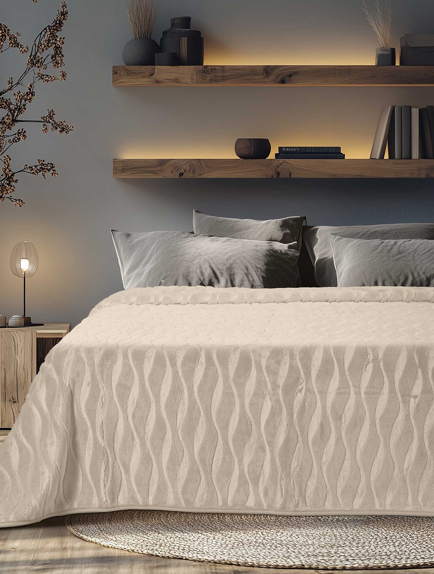 Κουβέρτα SNUGGLE BEIGE από την εταιρεία Madi