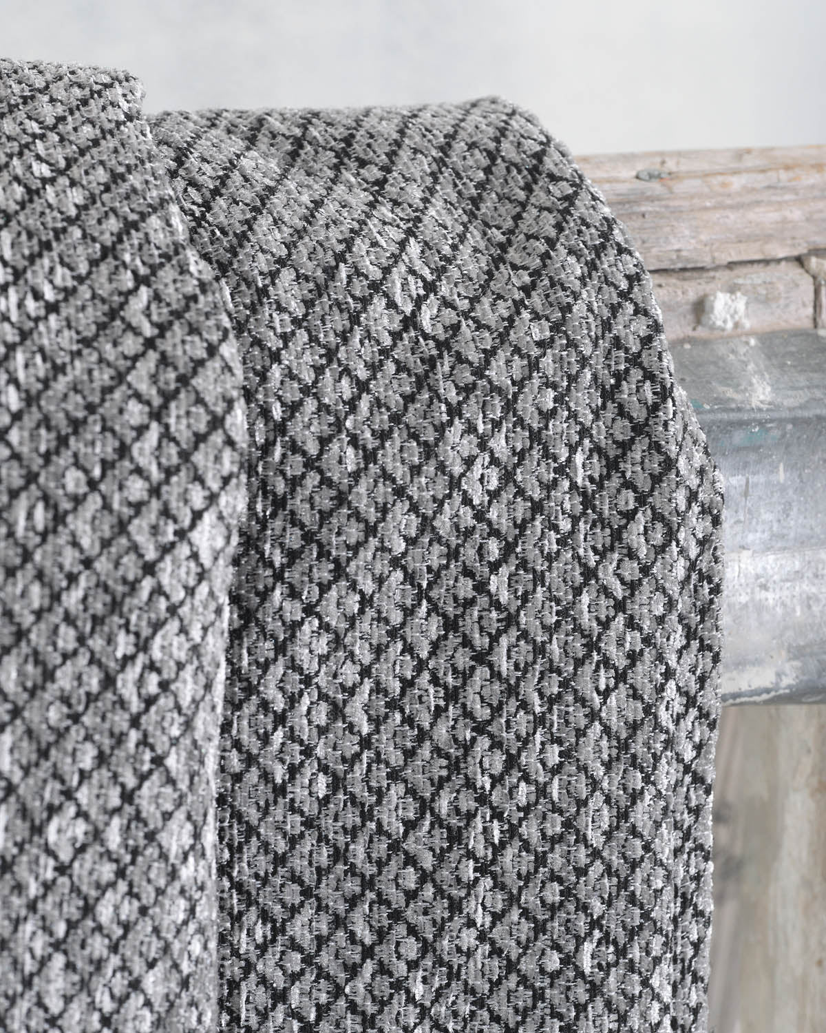 TEMPE Γκρι Μαύρο - Μαξιλαροθήκη από την εταιρεία Rythmos Home