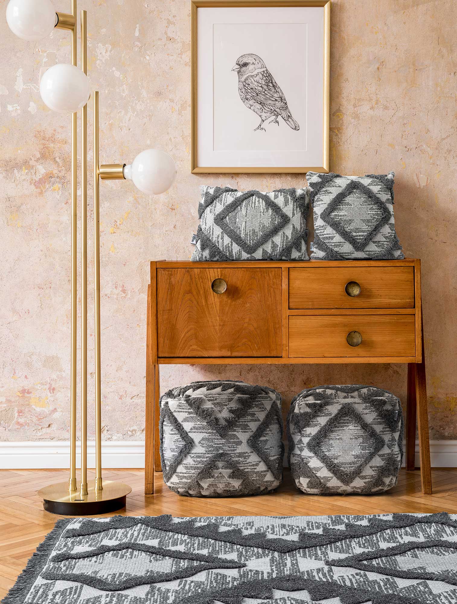 Χαλί TRIBE GREY από την εταιρεία Madi