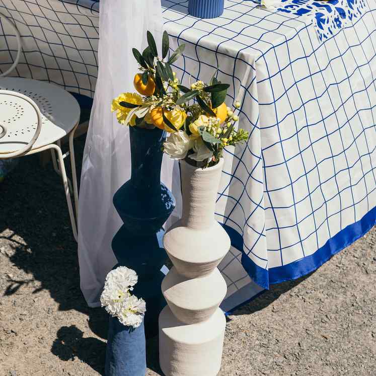 Βάζο Κεραμικό Sienna – Λευκό Ø15x60cm από την εταιρεία Beauty Home