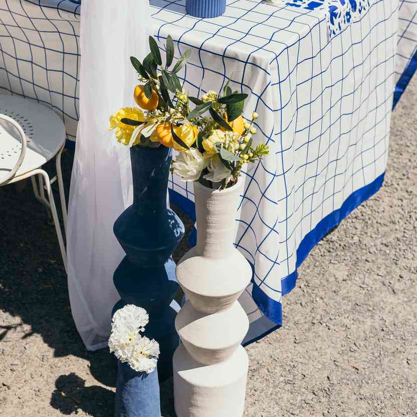 Βάζο Κεραμικό Sienna – Μπλε Ø15x60cm από την εταιρεία Beauty Home