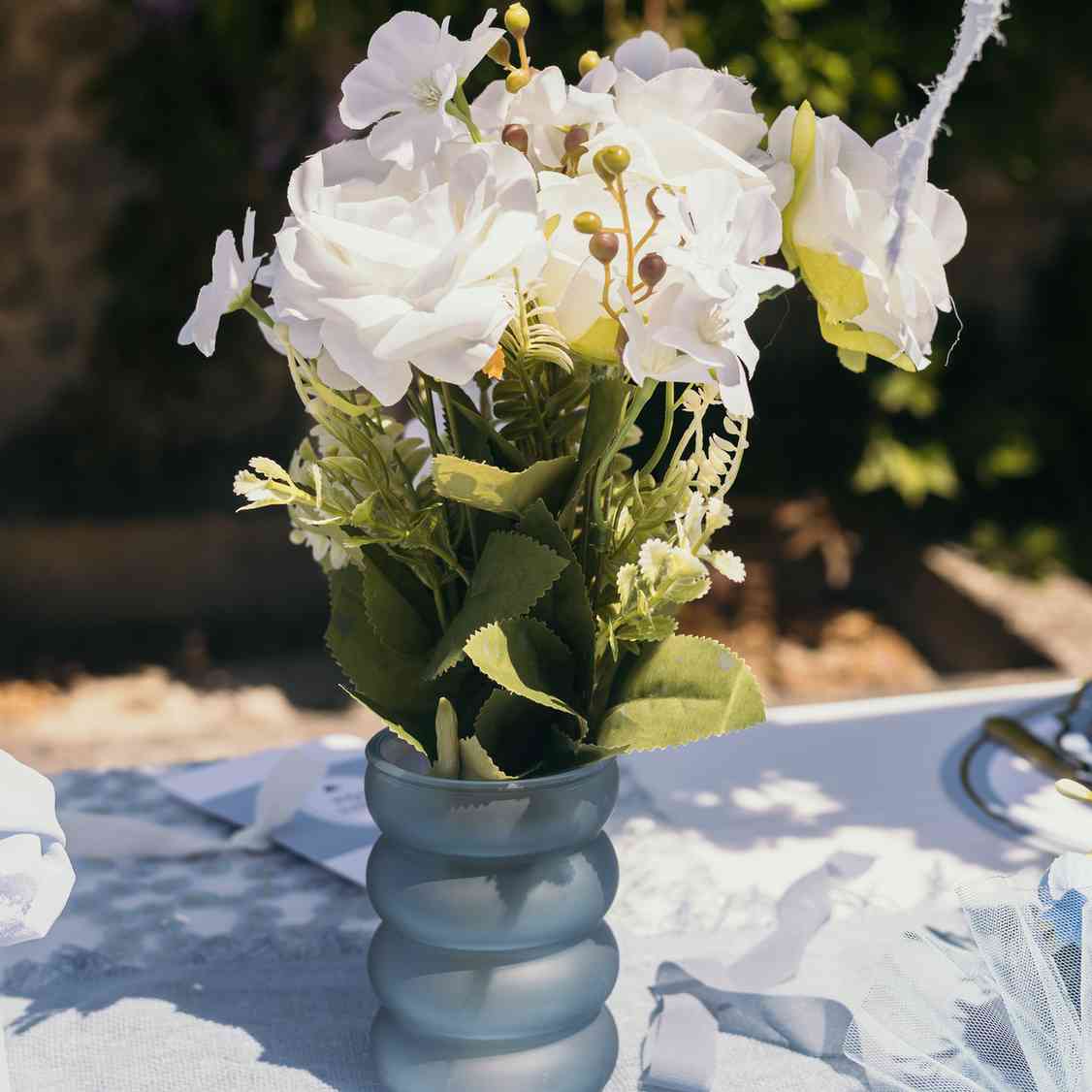 Βάζο γυάλινο Victor – Μπλε Ø8×11,5cm – 380ml από την εταιρεία Beauty Home