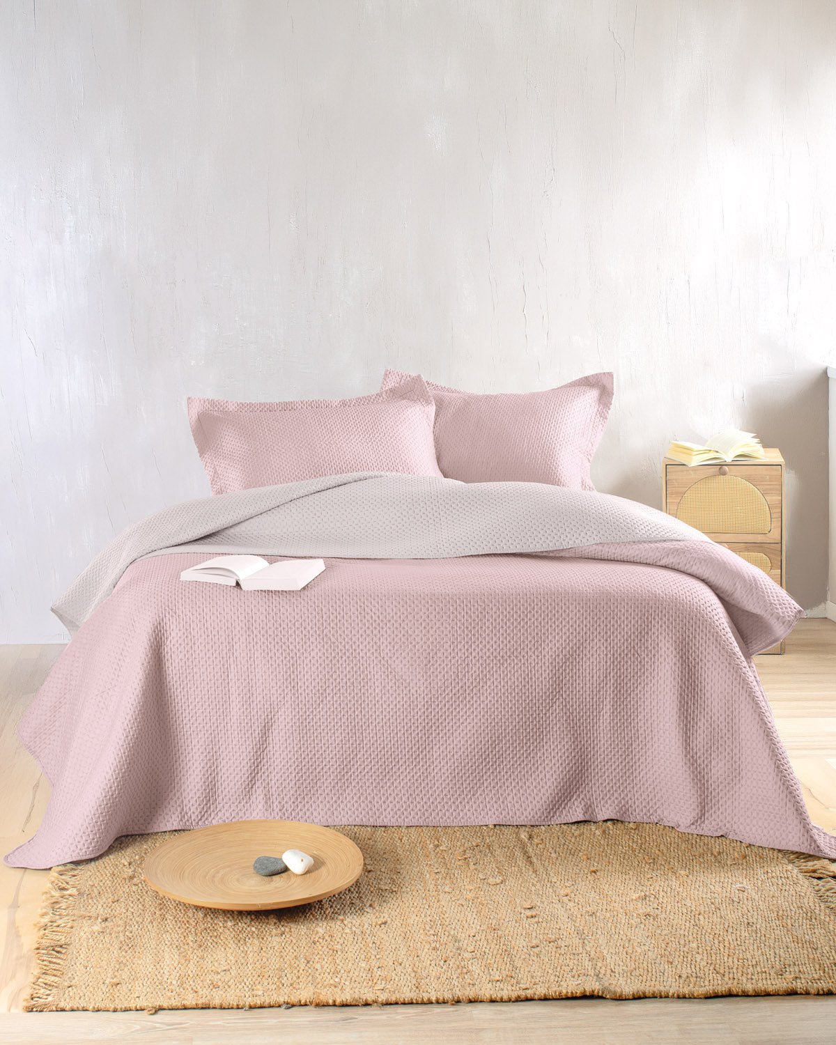 ALLURE Πούδρα-Μπεζ - Σετ κουβερλί Πούδρα-Μπεζ από την εταιρεία Rythmos Home