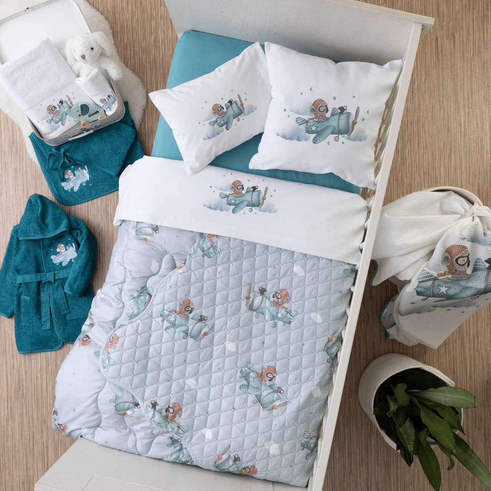 Μπουρνούζι Βρεφικό Aviator από την εταιρεία Borea Home Textiles