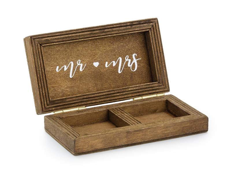 ΞΥΛΙΝΟ ΚΟΥΤΑΚΙ MR & MRS 10 x 5,5 cm από την εταιρεία Beauty Home