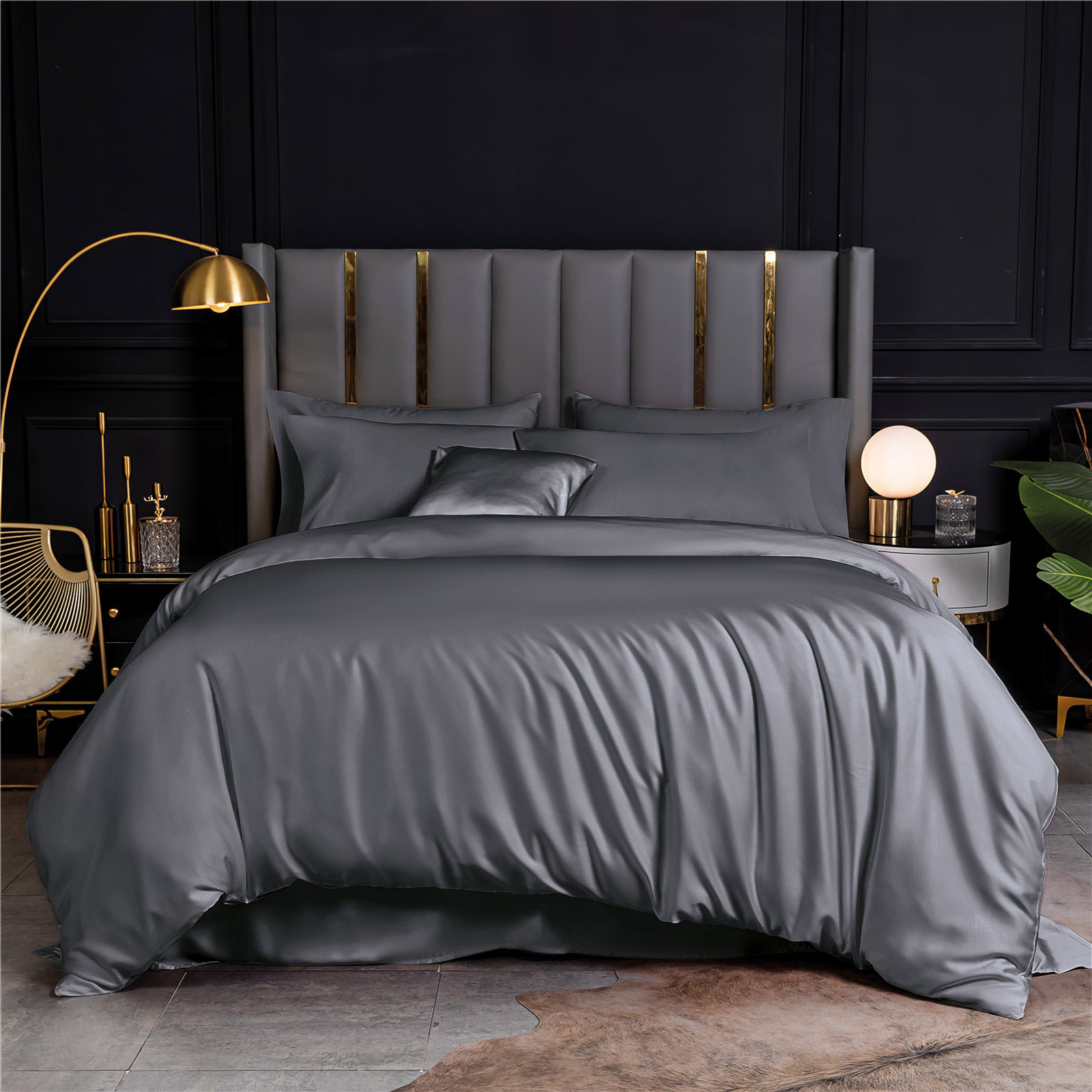 BAMBOO - ΣΕΤ ΜΑΞΙΛΑΡΟΘΗΚΕΣ Γκρι Σκούρο 2X(50 x 70) OXFORD Γκρι σκούρο 2X(50 x 70) OXFORD από την εταιρεία Rythmos Home
