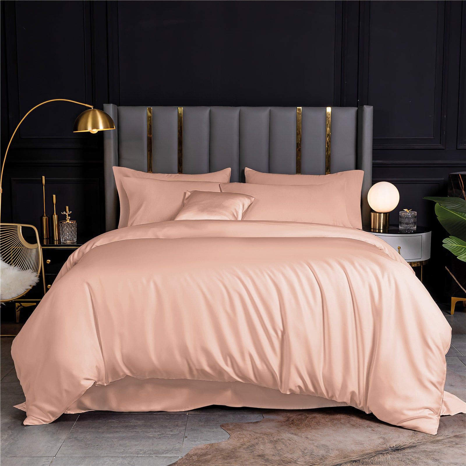 BAMBOO - Ροζ ΣΕΤ ΣΕΝΤΟΝΙΑ King Size Ροζ 275 x 290 από την εταιρεία Rythmos Home