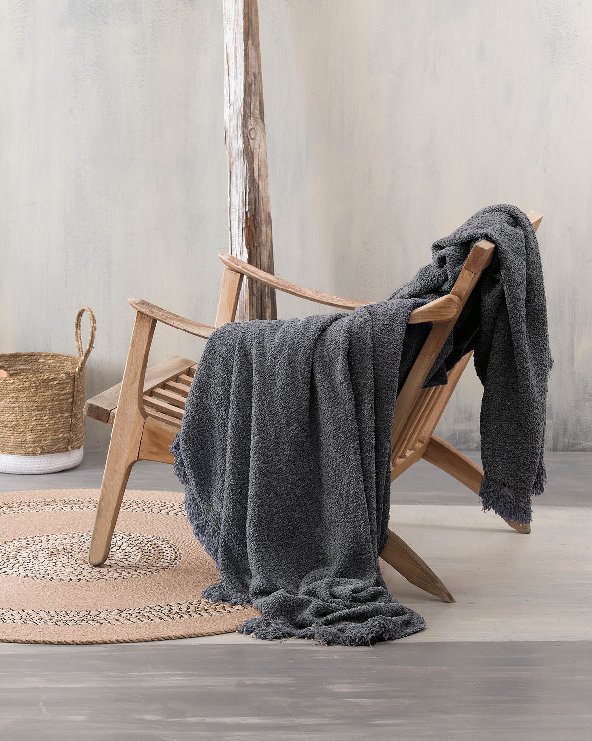 BECKETT Γκρι Σκούρο - Μαξιλαροθήκη από την εταιρεία Rythmos Home