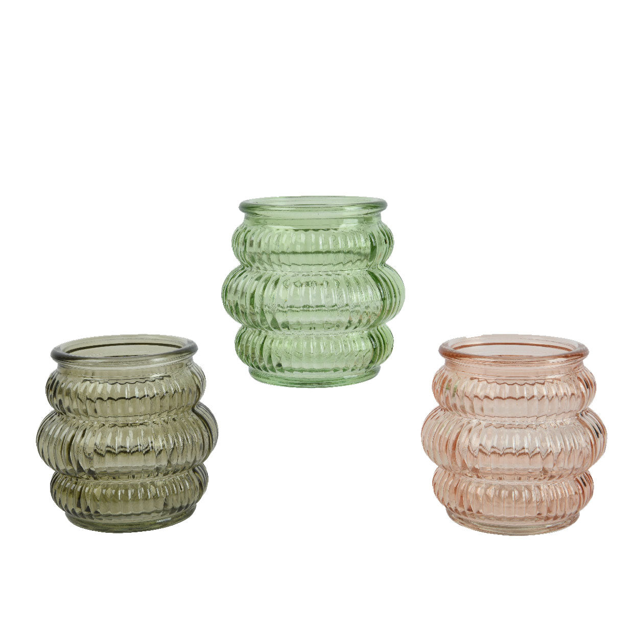 Γυάλινο Κηροπήγιο Ø8 x 7.8 cm από την εταιρεία Beauty Home