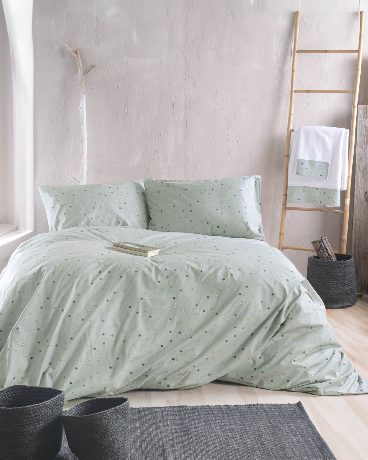 BLAZE Πράσινο - Σετ σεντόνια Symbol Ημίδιπλο Πράσινο 160 x 260 από την εταιρεία Rythmos Home