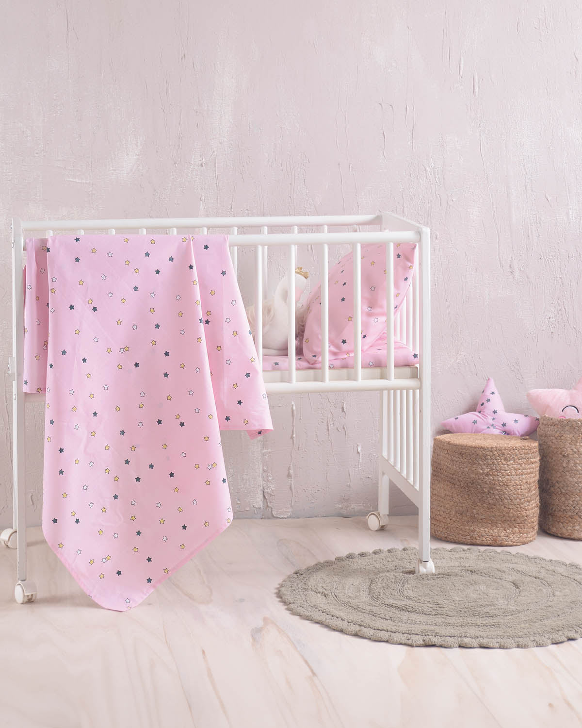 BLAZE Ροζ - Σετ σεντόνια βρεφικά 3 τεμ. 120 x 160 Ροζ 120 x 160 από την εταιρεία Rythmos Home