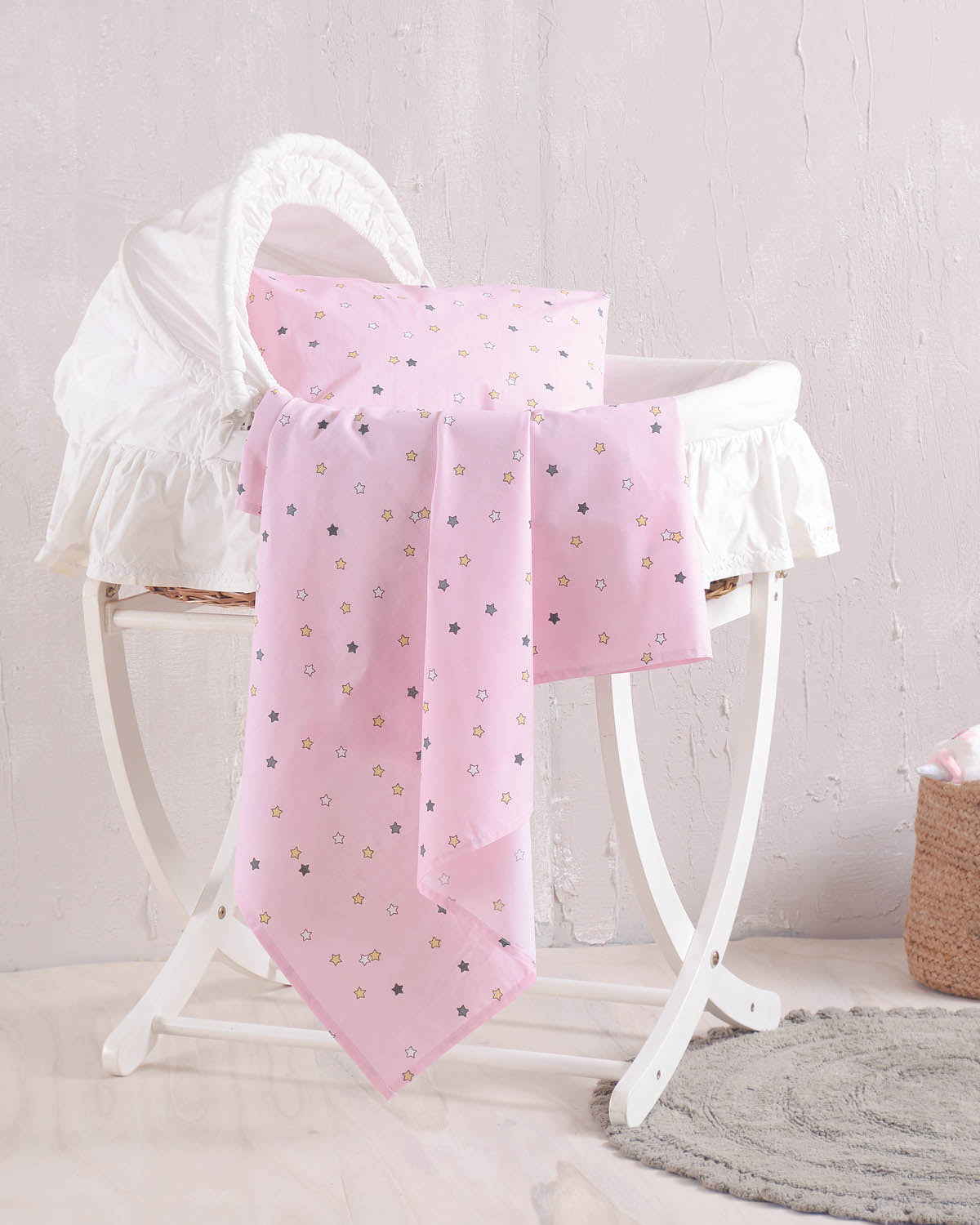 BLAZE Ροζ - Σεντόνι λίνκνου 80 x 110 Ροζ 80 x 110 από την εταιρεία Rythmos Home