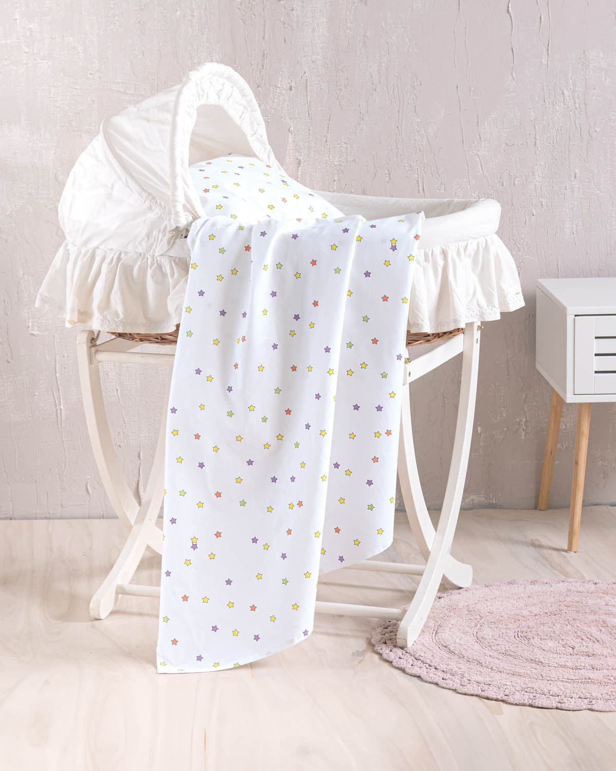 BLAZE Λευκό - Σεντόνι λίνκνου 80 x 110 Λευκό 80 x 110 από την εταιρεία Rythmos Home