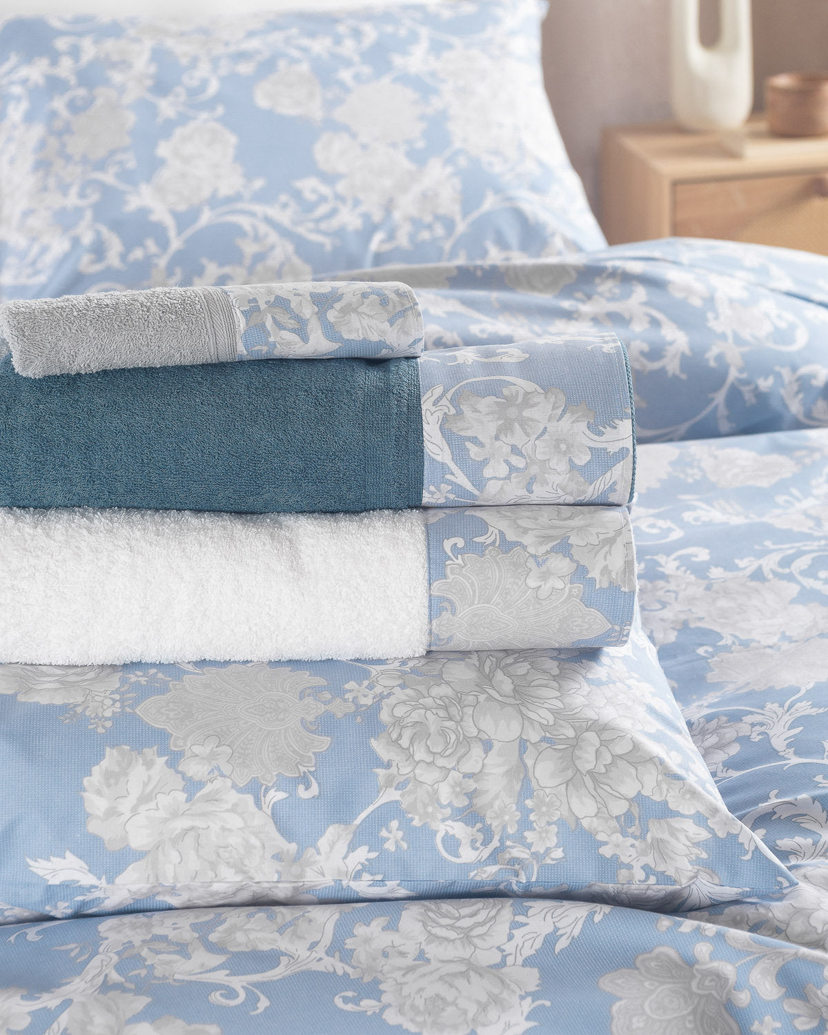 CANDINCE Μπλε - Σετ παπλωματοθήκη Next από την εταιρεία Rythmos Home