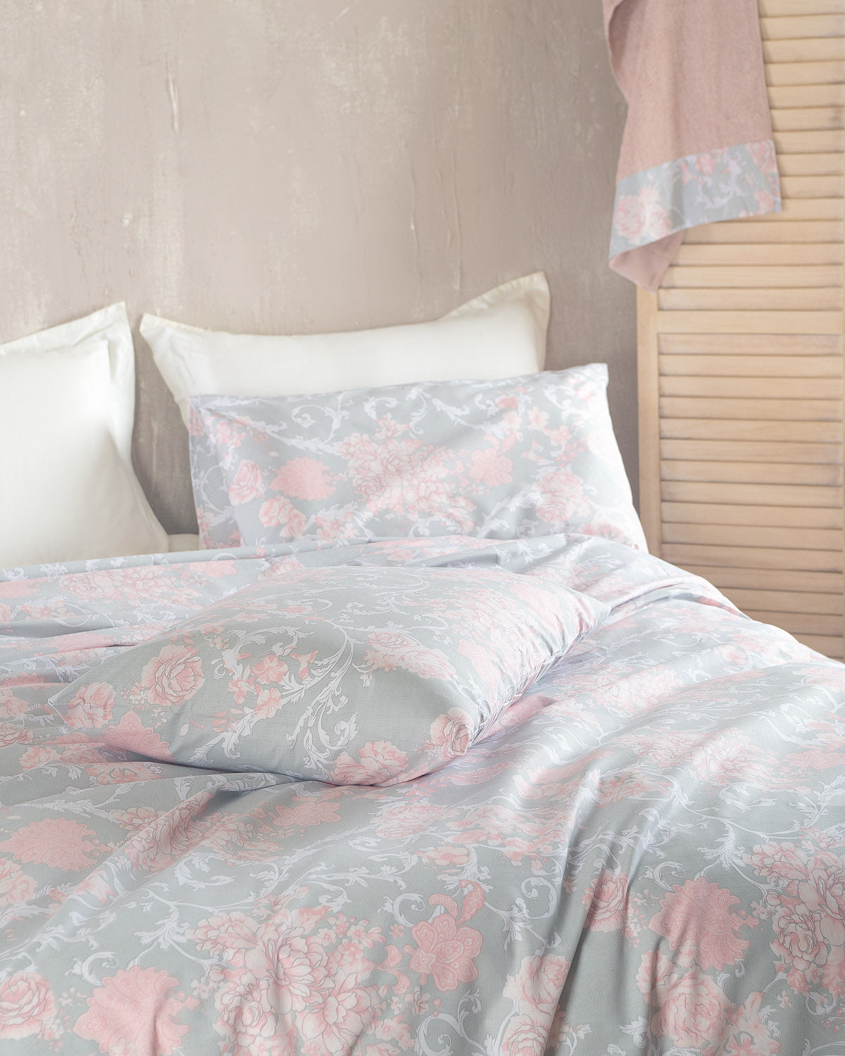 CANDINCE Ροζ - Σετ παπλωματοθήκη Next από την εταιρεία Rythmos Home