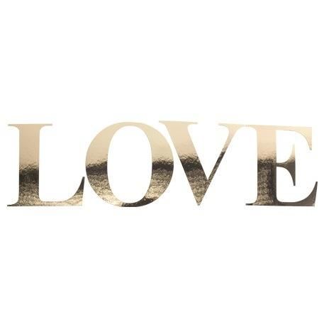 ΑΥΤΟΚΟΛΛΗΤΑ ΧΡΥΣΟ LOVE 15 CM από την εταιρεία Beauty Home