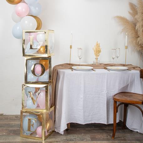ΑΥΤΟΚΟΛΛΗΤΑ ΧΡΥΣΟ LOVE 15 CM από την εταιρεία Beauty Home