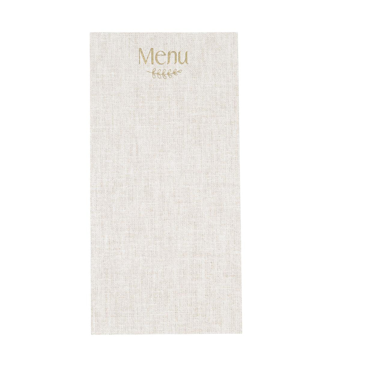 10 Κάρτες χάρτινες menu με εφέ λινού με κορδόνι Μπεζ και χρυσό χαρτί 10 x 20 cm Default Title από την εταιρεία Beauty Home