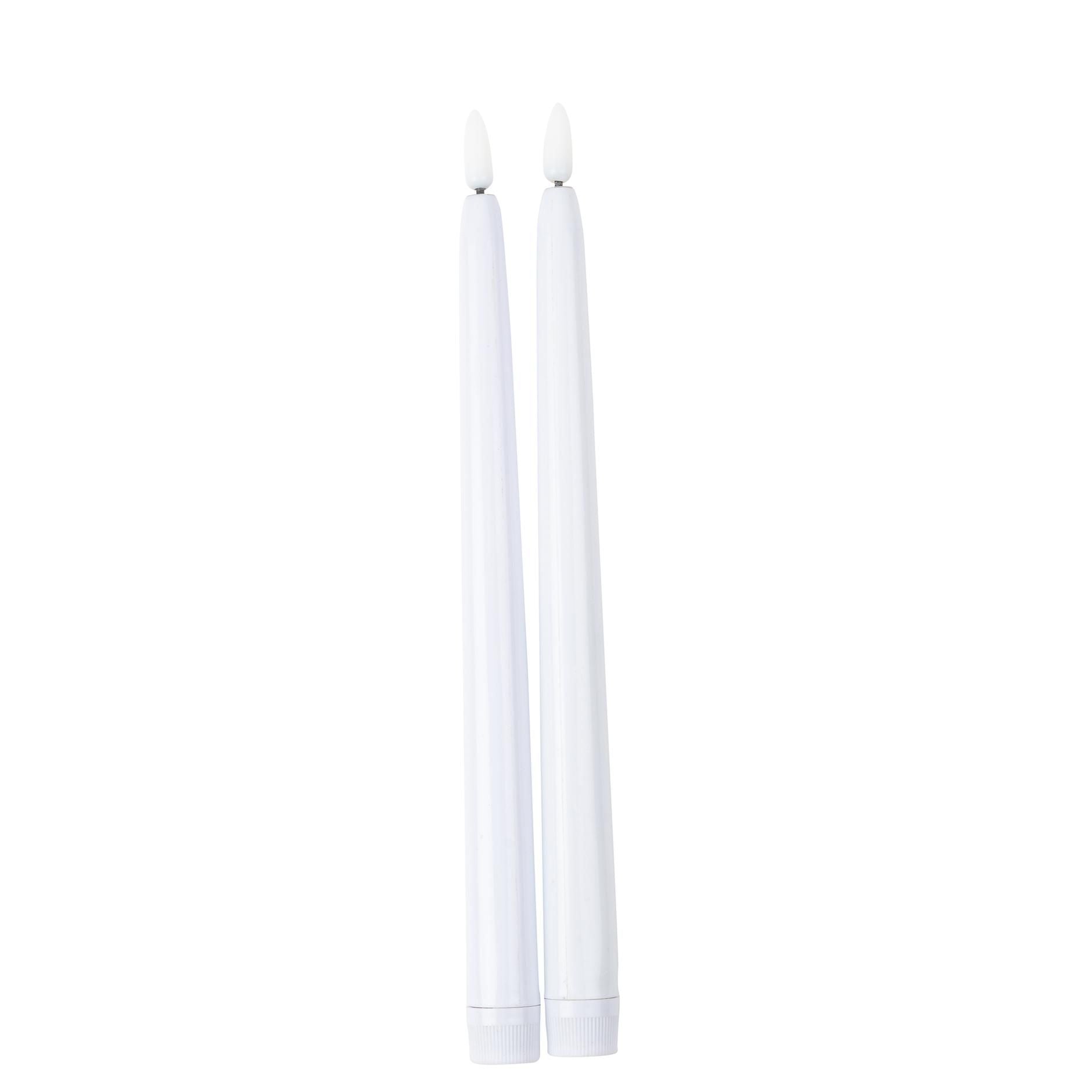 2 Κεριά LED Λευκά 27,5 x 2 CM – 2 Μπαταρίες AA δεν περιλαμβάνονται