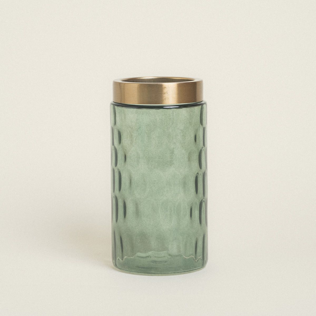 ΒΑΖΟ ΓΥΑΛΙΝΟ ΠΡΑΣΙΝΟ ΜΕ ΧΡΥΣΟ, X22CM