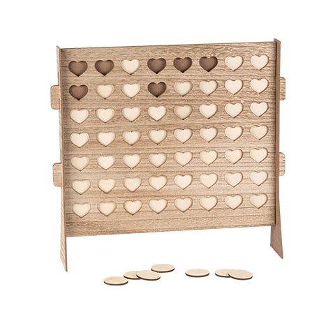 Πίνακας ξύλινος με 56 καρδίες για ευχές 46,5 x 46 x 11 cm Default Title από την εταιρεία Beauty Home