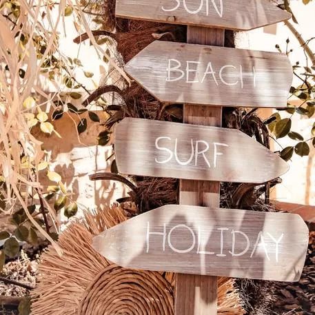 ΞΥΛΙΝΗ ΤΑΜΠΕΛΑ SUMMER VIBES 1.10 M X30 CM από την εταιρεία Beauty Home