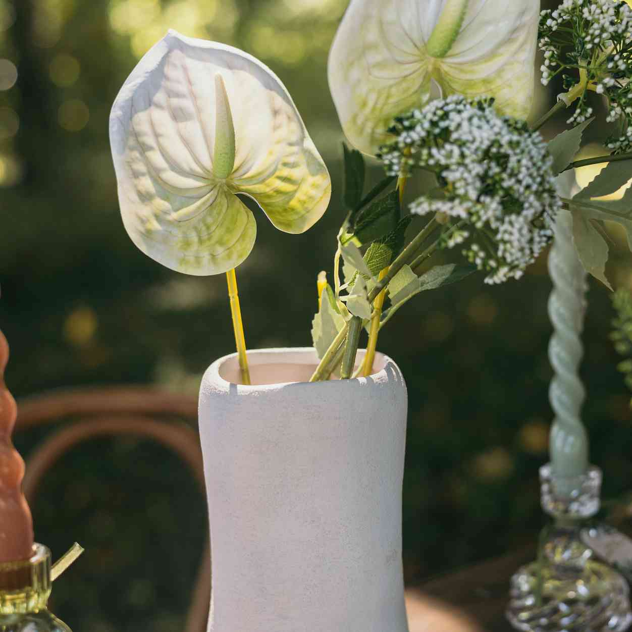 Βάζο Κεραμικό Thalya – Λευκό Ø10x18cm από την εταιρεία Beauty Home