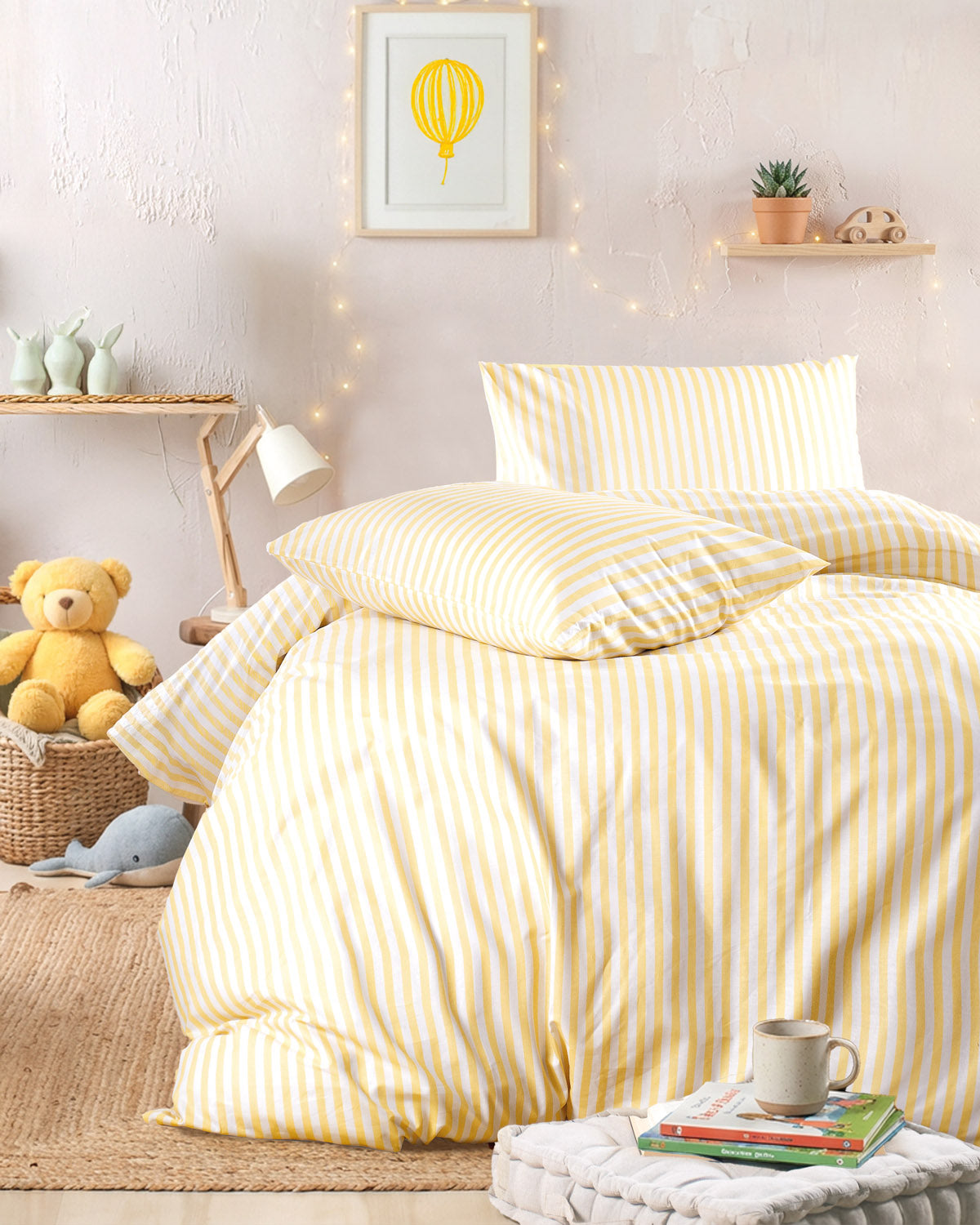 ELOISE ΚΙΤΡΙΝΟ - Σετ σεντόνια παιδικά 3 τεμ. Κίτρινο από την εταιρεία Rythmos Home