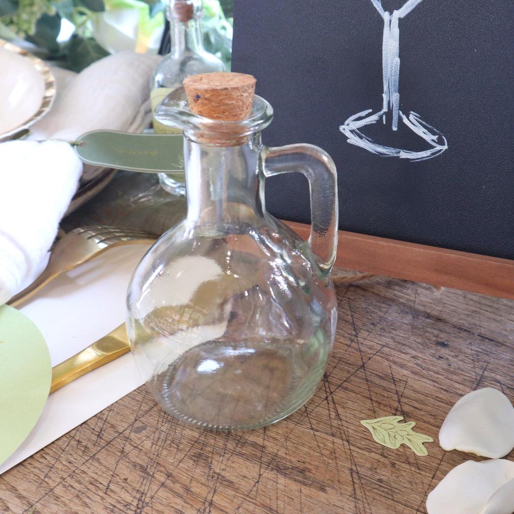 Μικρό μπουκάλι με φελλό Olivia Ø7,5×11,5cm – 175ml από την εταιρεία Beauty Home