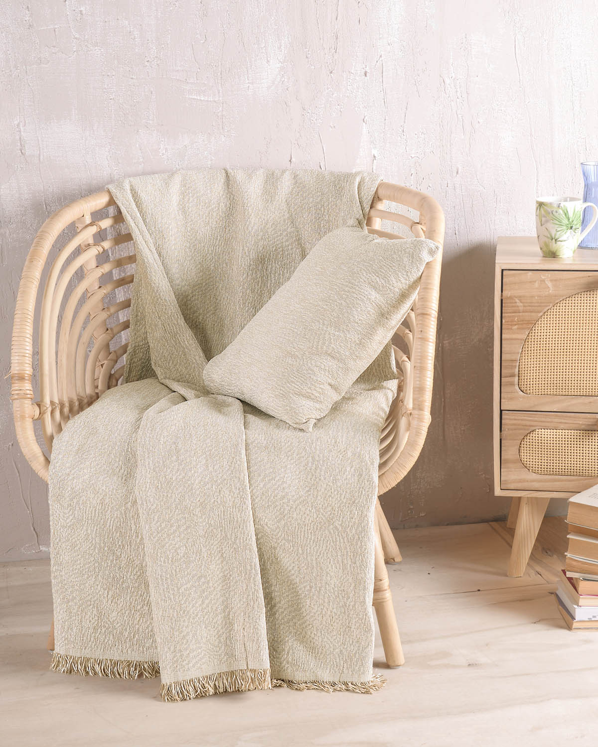 FIDEL Μπεζ - Μαξιλαροθήκη από την εταιρεία Rythmos Home