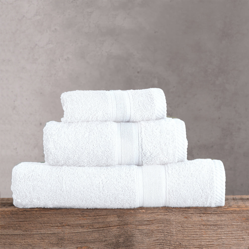 ILLUSION - Πετσέτα 100% βαμβάκι πενιέ 480 GSM Λευκό από την εταιρεία Rythmos Home