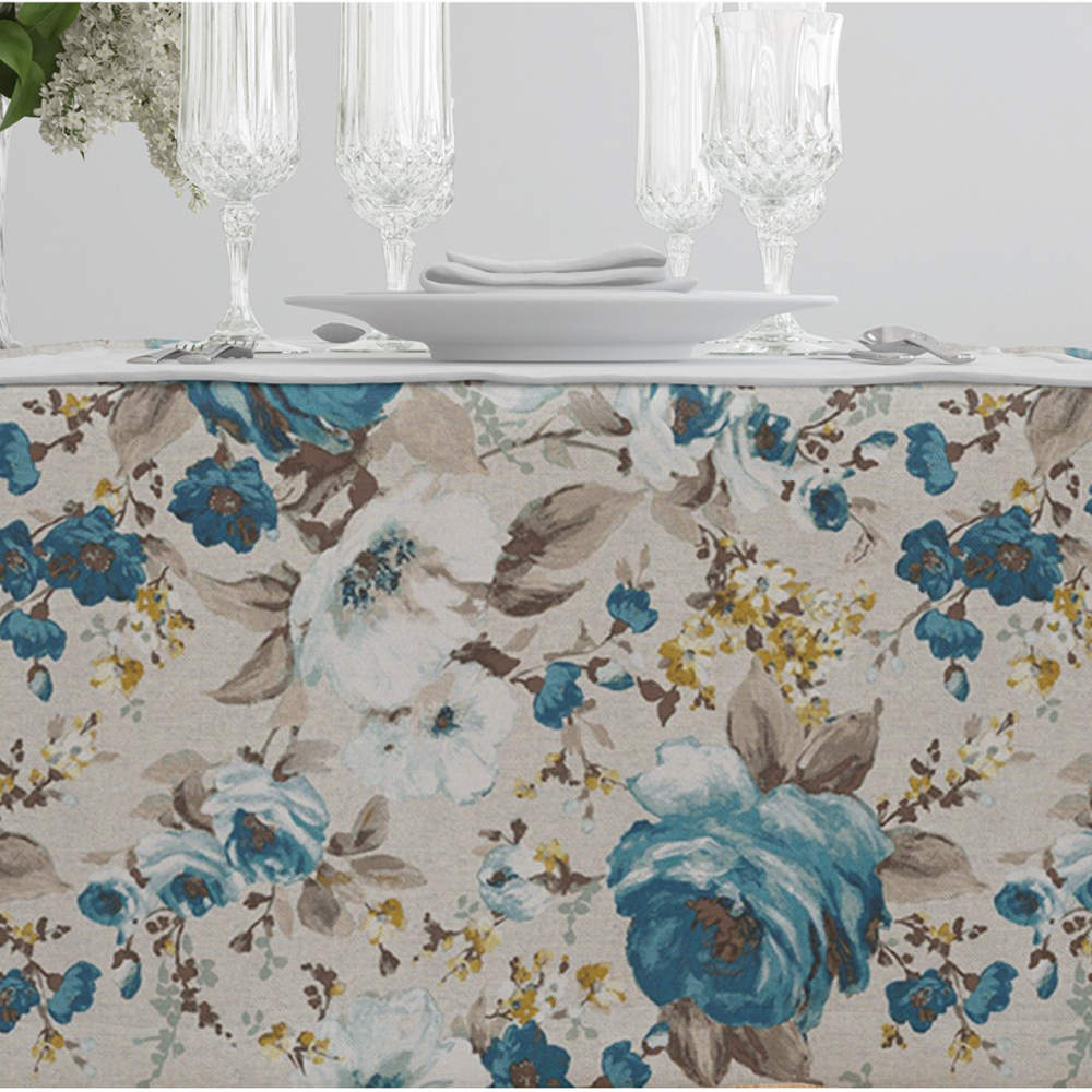 Καρέ Ashley Μπλε από την εταιρεία Borea Home Textiles